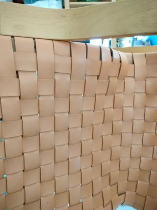 Poltrona Ikea Poäng vintage in pelle