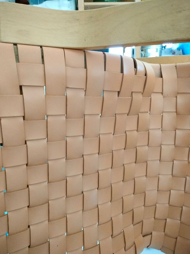 Poltrona Ikea Poäng vintage in pelle