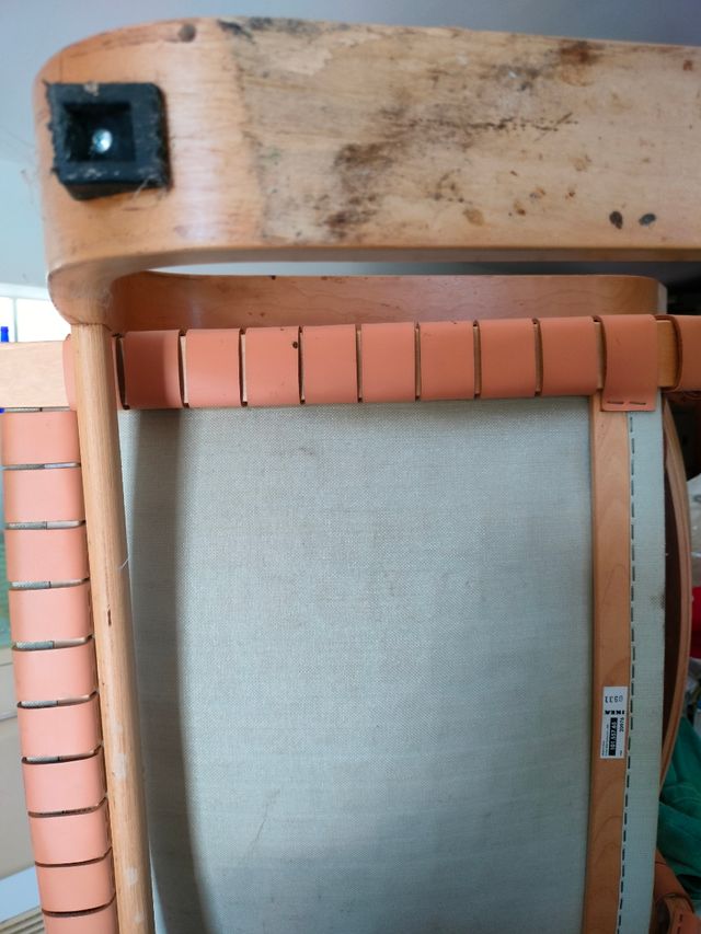 Poltrona Ikea Poäng vintage in pelle