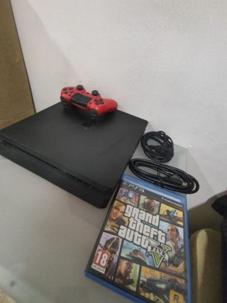 Vendo o cambio PS4 (PlayStation 4) + mando rojo + 