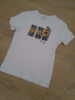 Camiseta Tokyo - Blanca y Amarilla