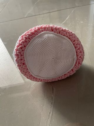 Borsellino uncinetto rosa e azzurro