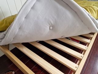 Sofá cama 190x90 - Beige/Amarillo
