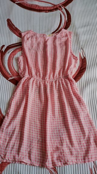 Vestido rosa verano fluido