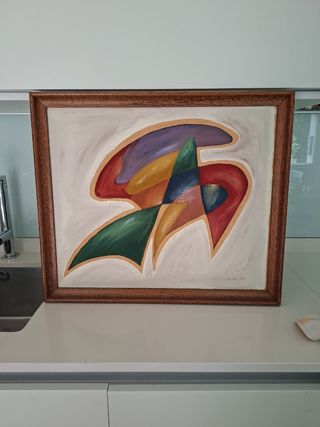 Cuadro abstracto multicolor