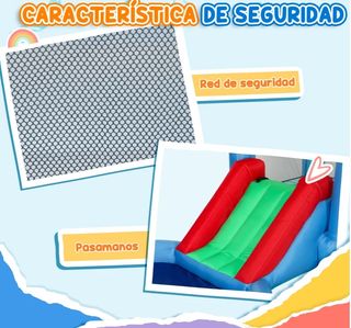 Castillo hinchable con piscina