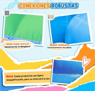 Castillo hinchable con piscina