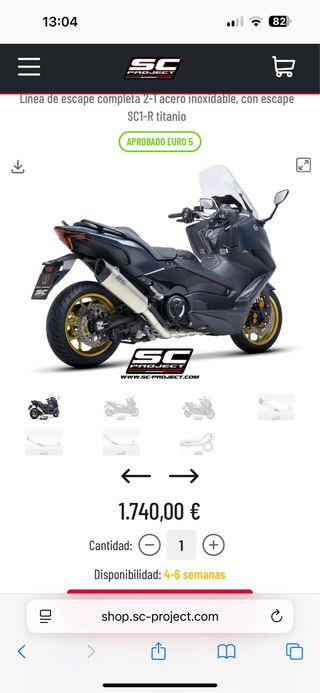 Escape SC Project Tmax 560 21-25