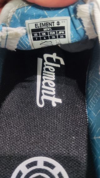 Zapatillas Element piel gris azulado n39. Nuevas