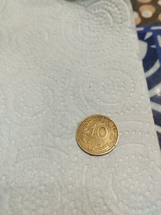 Monedas 10 céntimos Francia