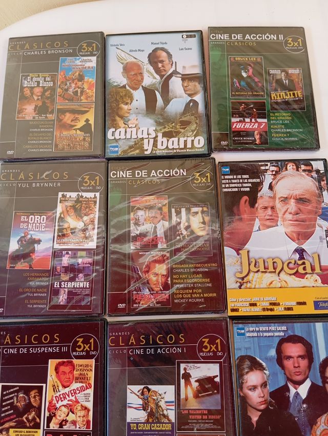 Lote de DVDs de cine clásico