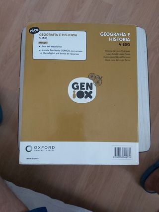 Geografía e Historia 4º ESO Oxford Libro de texto