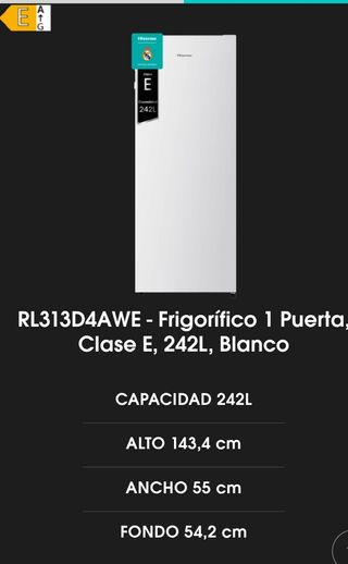 Nevera HISENSE 1 puerta