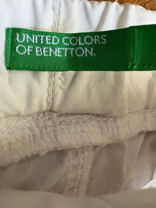 Shorts Benetton bianchi bimbo