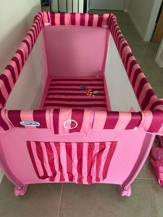 Cuna viaje Asalvo rosa Asalvo