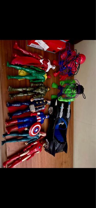 Figuras Marvel: Iron Man, Thor, Cap. América 