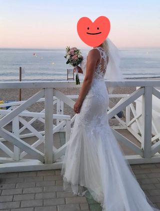 Vestido de novia marca Pronovias 