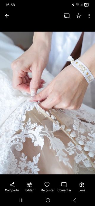 Vestido de novia marca Pronovias 