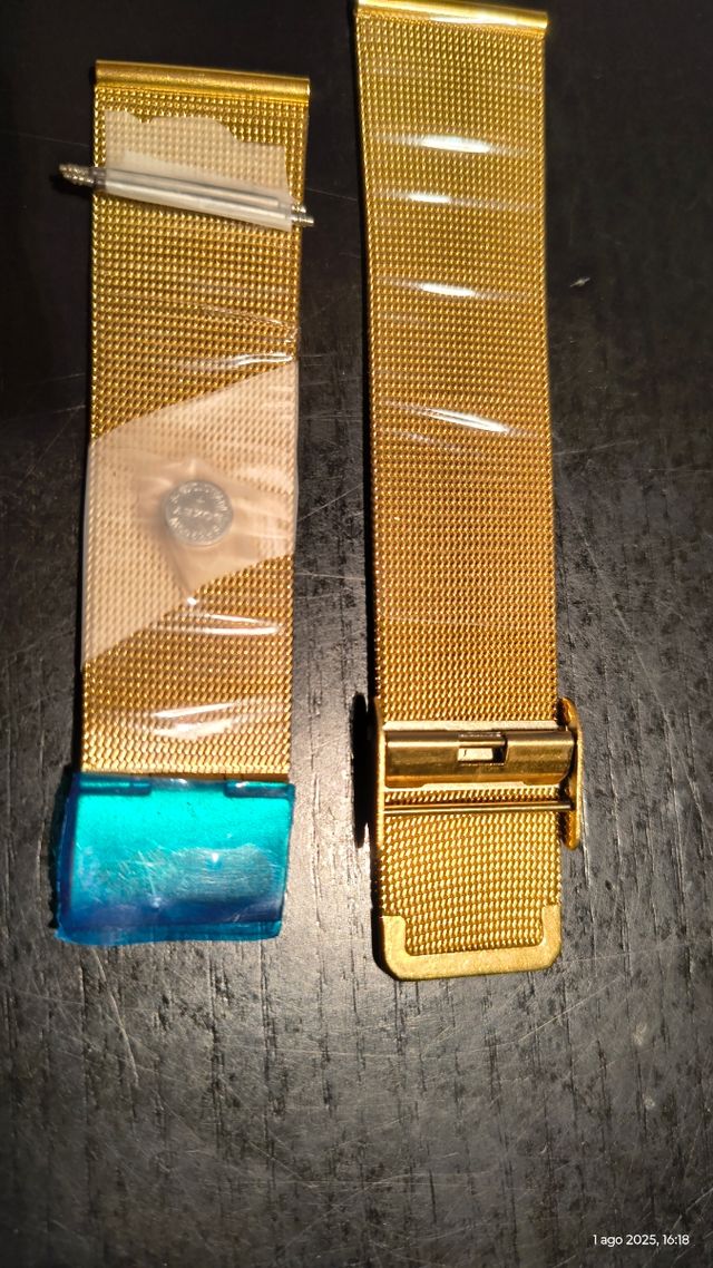 Pulsera reloj dorada