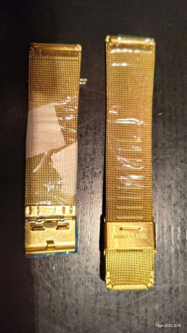 Pulsera reloj dorada