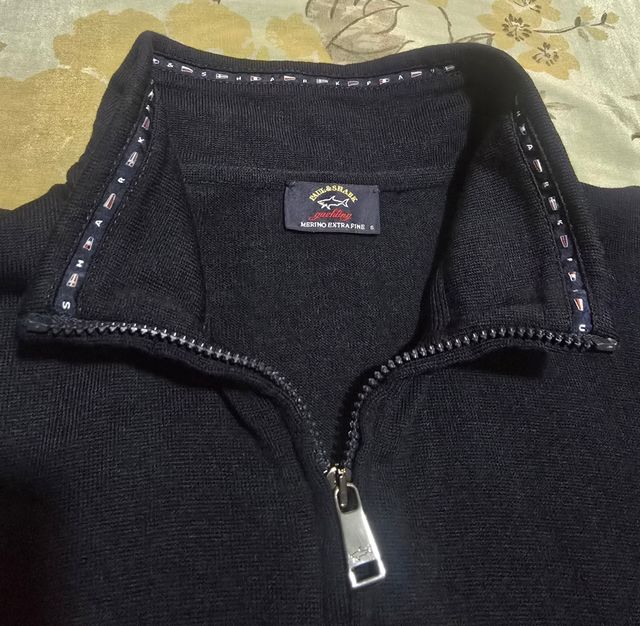 Cardigan Paul & Shark 100% Lana Merina Extrafine