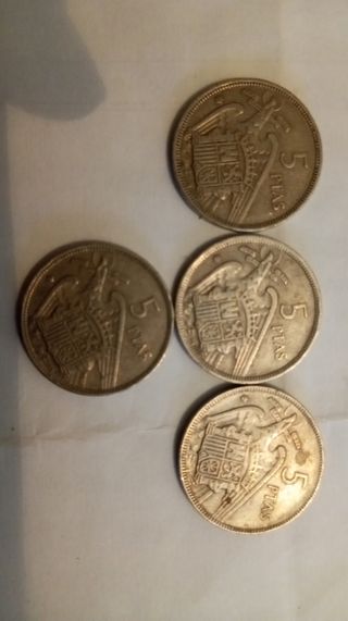 4 Monedas Franco 1957 España
