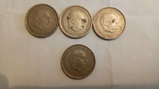 4 Monedas Franco 1957 España