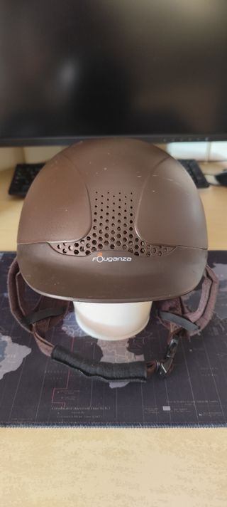 Casco hípica Fouganza marrón