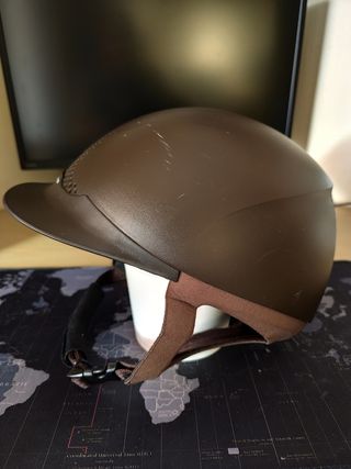 Casco hípica Fouganza marrón