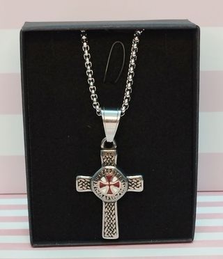 NOVEDAD! CADENA CON COLGANTE "CRUZ TEMPLARIA" INOX