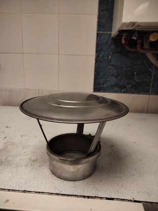 Sombrero chimenea acero inox 12cm