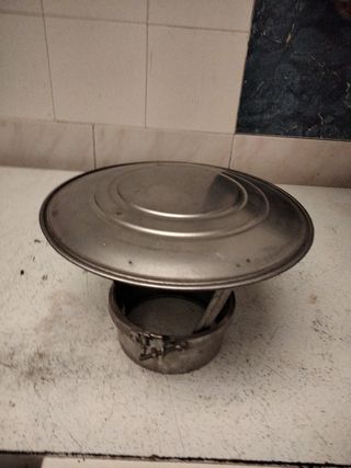 Sombrero chimenea acero inox 12cm