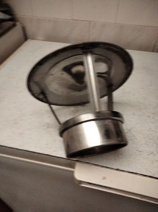 Sombrero chimenea acero inox 12cm