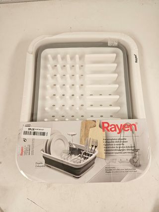 Escurreplatos Plegable Rayen Gris-Blanco