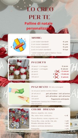Pallina di natale ritratto stilizzato dipinto 