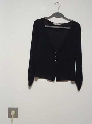 Blusa negra iBlues - semitransparente
