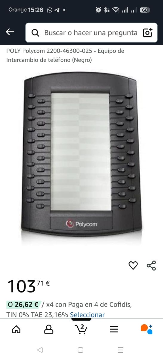 Modulo di estensione telefonica Polycom 2200-46300-02