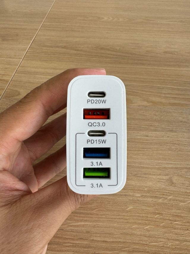 Cargador USB 5 puertos - 3U+2PD