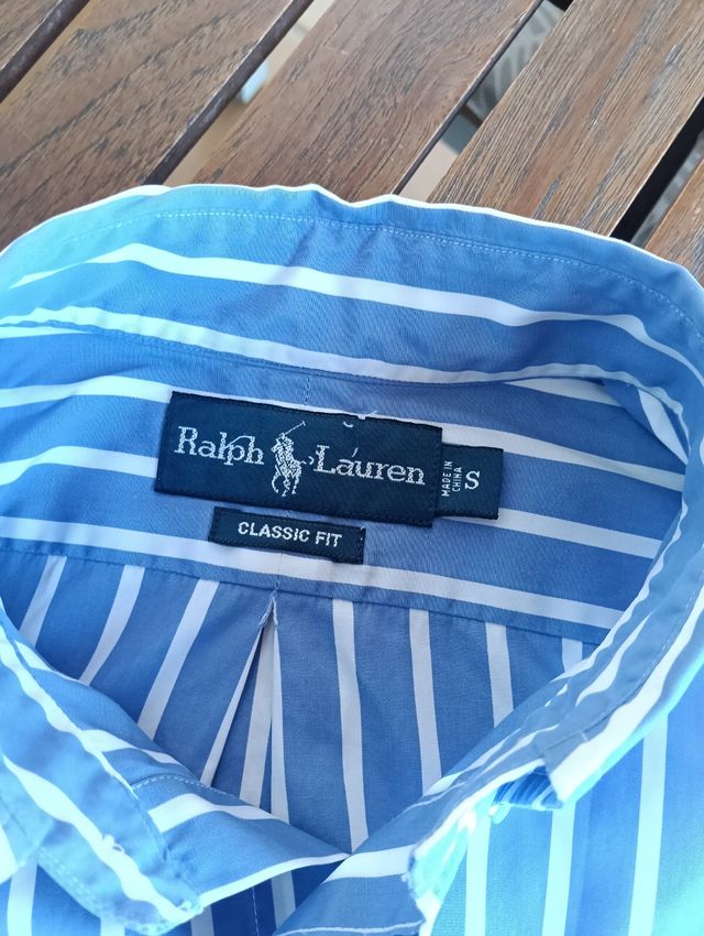 Camisa Ralph Lauren azul a rayas