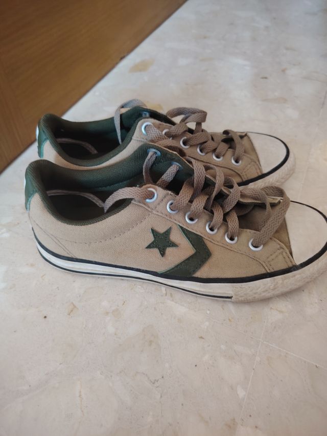 Zapatillas Converse Niño - Verde Oliva Talla 33