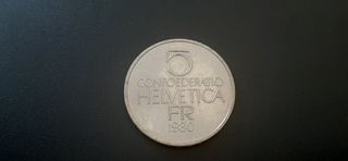 Monedas Conmemorativas de Suiza 5 Francos 