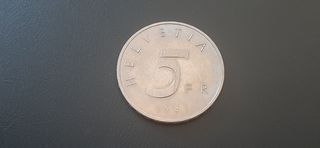 Monedas Conmemorativas de Suiza 5 Francos 