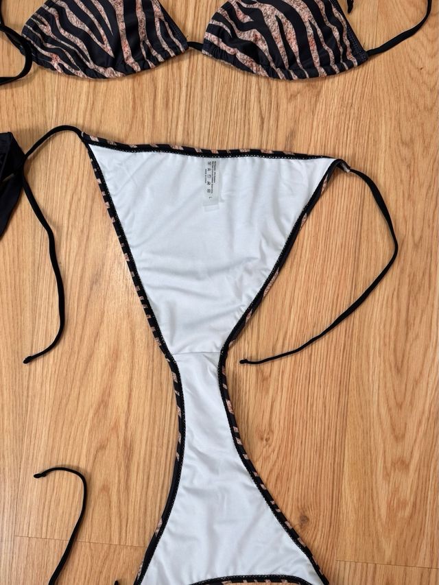 2 bikinis negro animal print. Talla L. Oysho-Shein