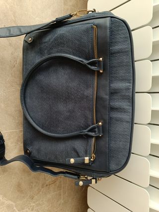 Maletín bandolera azul marino