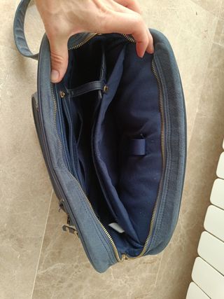 Maletín bandolera azul marino