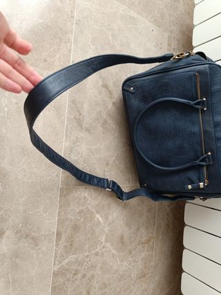Maletín bandolera azul marino