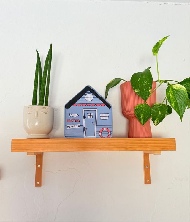 Libreria in legno - mensola da parete