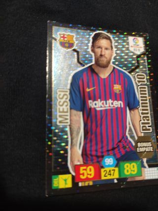 Cromo Adrenalyn XL Messi Platinum