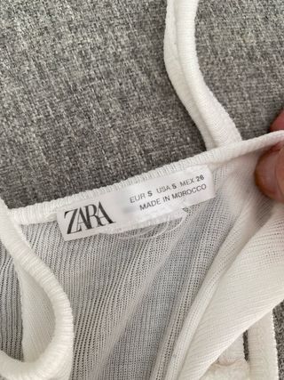 Camiseta blanca Zara - Talla S