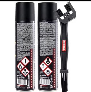Kit limpieza cadena Motul C1
Y lubricante C4